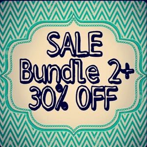 Sale! Bundle 2 Items for 30% Off
